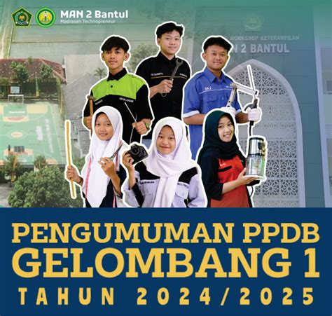 Pengumuman PPDB Gelombang 3 MAN 2 Bantul Tahun Pelajaran 2023 2024