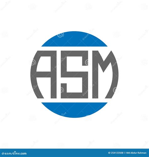 Asm Letter Logo Design On White Background Asm Creative Initials