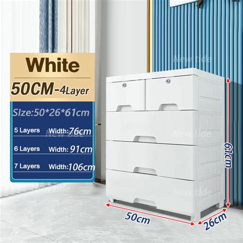 50cm Storage Cabinet For Clothes Thickened Drawer Durabox Space Saving