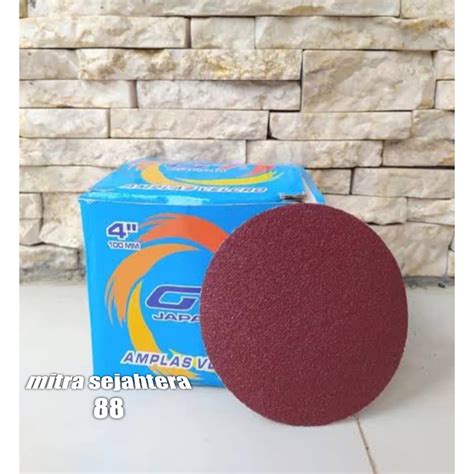 Gt Amplas Velcro Grit Amplas Bulat Tempel Mesin Gerinda Isi