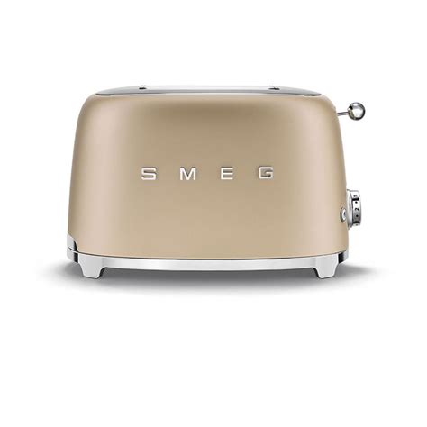 Shop Smeg Tsf Chm Slices Toaster Matte Gold Offer