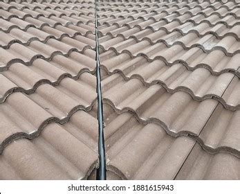 Interlocking Concrete Roof Tiles Valley Stock Photo 1881615943 | Shutterstock