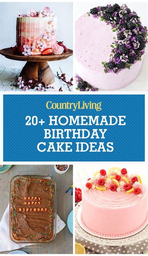 24 Homemade Birthday Cake Ideas Easy Recipes For Birthday Cakes Country Living