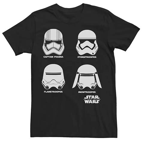 Mens Star Wars The Force Awakens Captain Phasma Trooper Helmets Tee