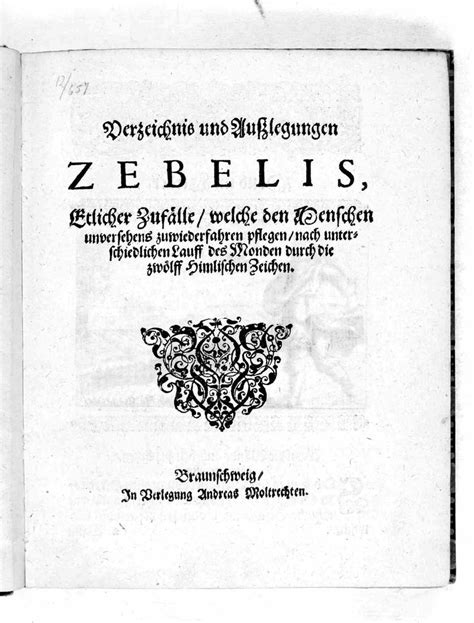Deutsches Textarchiv – Zebel: Verzeichnis und Außlegungen Zebelis ...