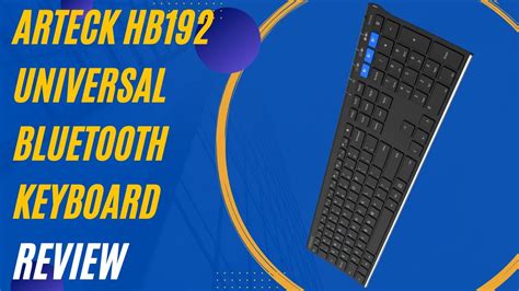 Arteck HB192 Universal Bluetooth Keyboard Multi-Device Stainless Steel ...