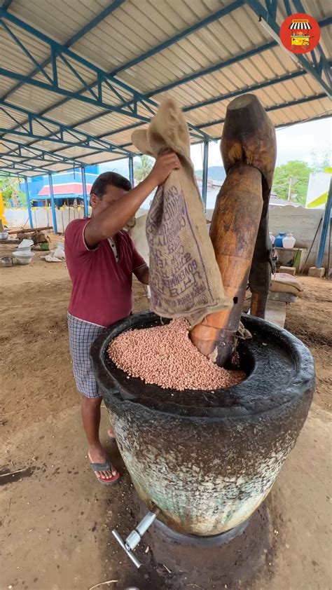 Traditional Peanut Oil Making Process Indian Street Food Street Food