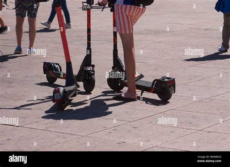 Motorized scooter in Berlin Stock Photo - Alamy