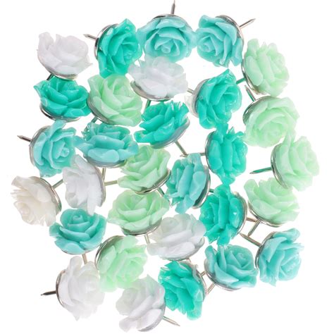 30pcs Flower Shape Push Pin Multi Function Thumbtacks Delicate Thumb