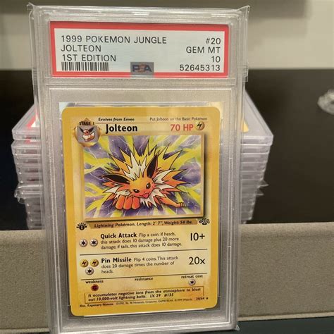 Pokemon Jolteon Jungle St Edition Wotc Card Values Mavin