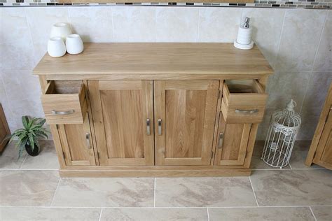 Solid Oak Bathroom Storage Unit 402 - Bathrooms & More Store