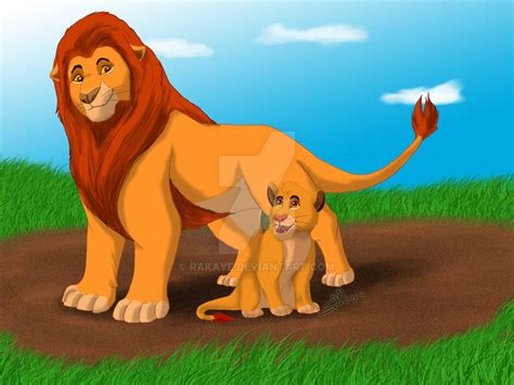 Mufasa and Simba by Rakaye on DeviantArt