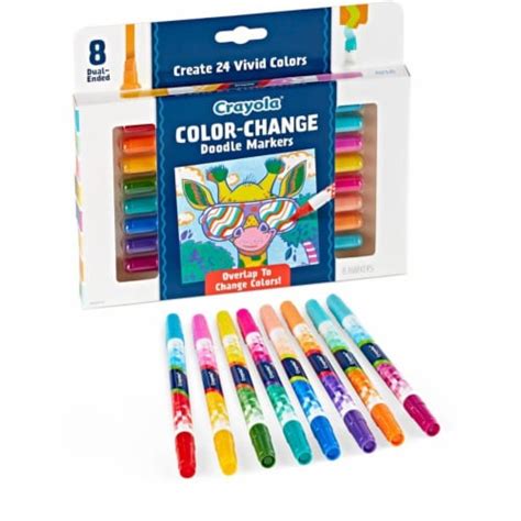 Crayola Cyo588315 Color Change Dual End Doodle Markers Multi Color