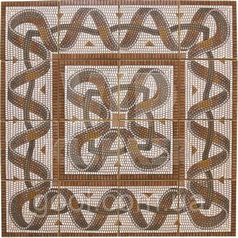 Керамическая плитка мозаика панно на пол Mosaico Roseton Gresmanc ...