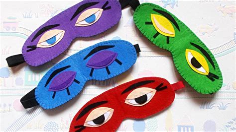 Easy Felt Crafts Diy Sleep Mask How To Make An Eye Mask For Sleeping