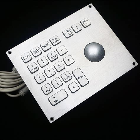 MKA 18 BN Metal Numeric Keypad With Trackball MATE TECH INPUT DEVICES