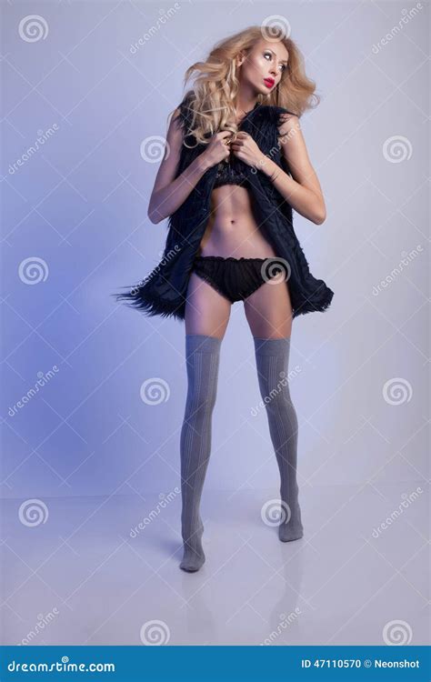 Sensual Woman Posing In Lingerie Stock Photo Image Of Beauty Hair 47110570