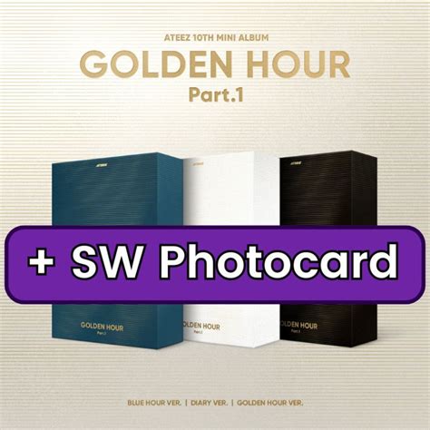 PRE ORDER ATEEZ Golden Hour Part 1 Soundwave Photocard