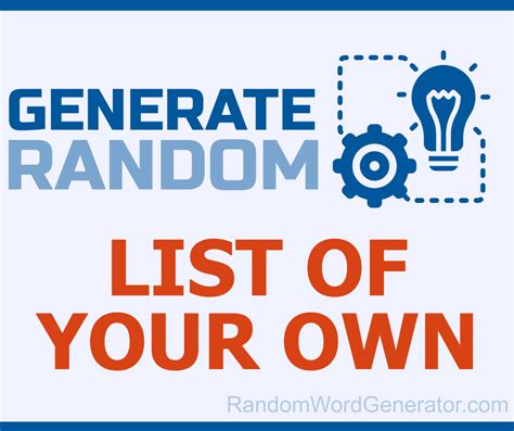 Random List — Randomize a list of names or things