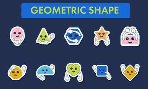 Geometric Shapes Cartoon Vector Art, Icons, and Graphics for Free Download