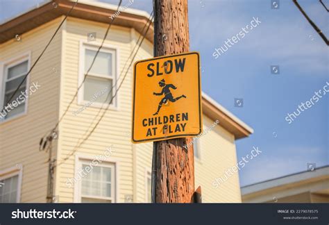 Pedestrian Crossing Yellow Sign Depicting Danger Stock Photo 2279078575 ...