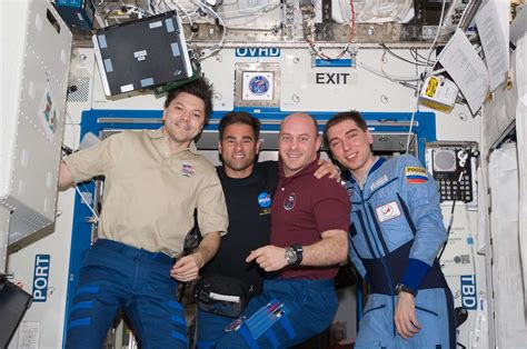 Expedition And Sts Crew Pose For On Orbit Portrait Nara