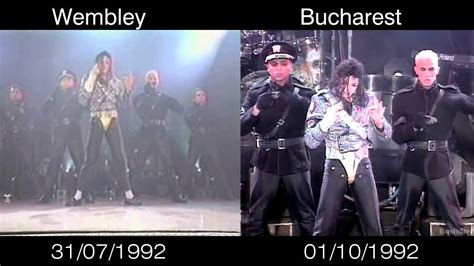 Michael Jackson Jam Live In Wembley Vs Bucharest 1992 YouTube