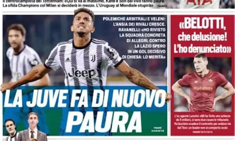 Rassegna Stampa Juve Prime Pagine Quotidiani Sportivi Novembre