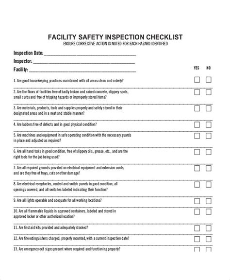 Nursing Home Safety Audit Checklist My Bios