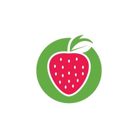 Strawberry Icon Logo Vector Illustration 30776011 Vector Art At Vecteezy