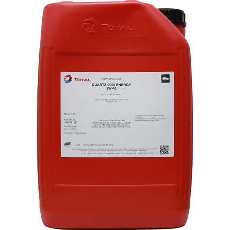 Total Quartz 9000 Energy 5W-40 20 Liter | 169898