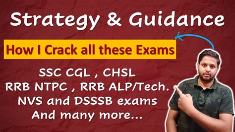 Strategy And Guidance To Crack Any Competitive Exam Sharing My