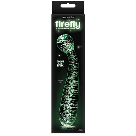 Firefly Wand Glass Glow In The Dark G Spot Dildo Clear Walmart