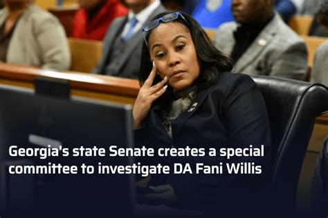 Georgia Senate Investigates DA Fani Willis : r/newswall