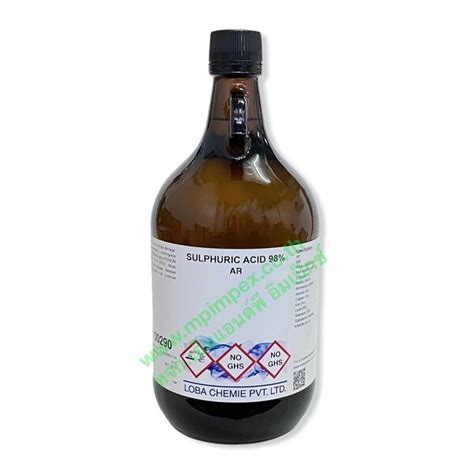 Loba Chemie SULPHURIC ACID 98 AR 2 5 ลตร M P IMPEX นำเขาและ