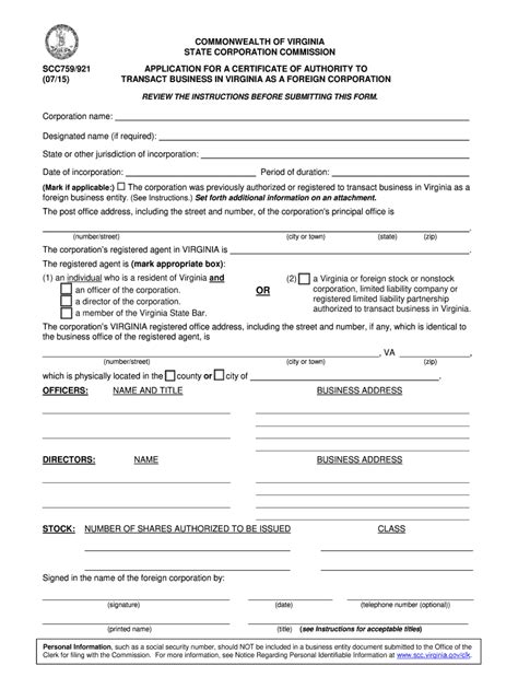 Virginia Scc Forms Fill Out Sign Online Dochub