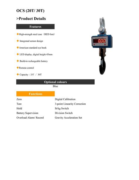 Aluminium Casing Body Crane Scale 20 Ton X 10 Kg At Rs 75000 In