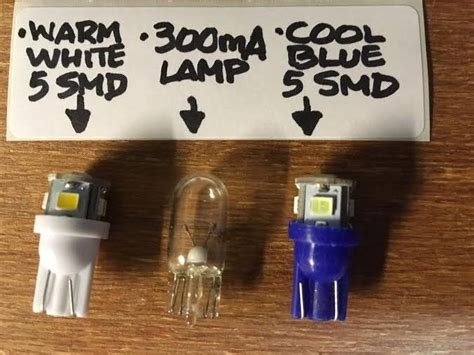 10warm White 8v Led Wedge Lamps Sx Dial Lights Pioneer Bulbs