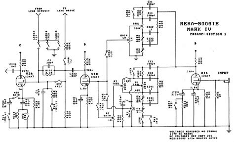 Mesa Boogie Mark Schematic