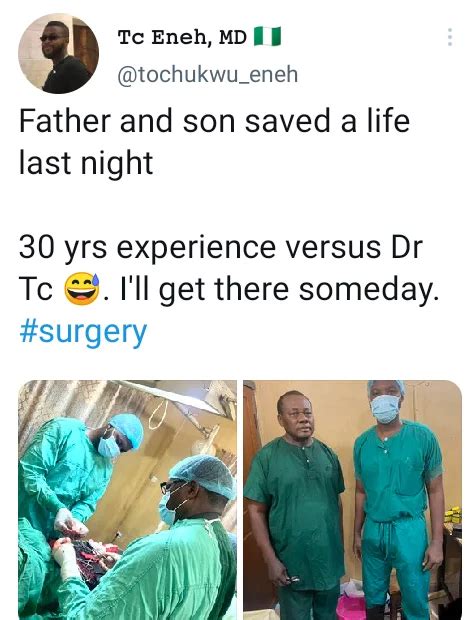 Nigerian Father Son Doctors Perform Surgery Together Torizone