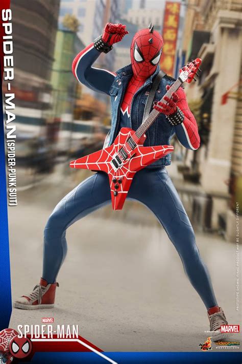 Hot Toys VGM32 MARVEL S SPIDER MAN SPIDER MAN SPIDER PUNK SUIT AcareToys จำหนาย ของเลน