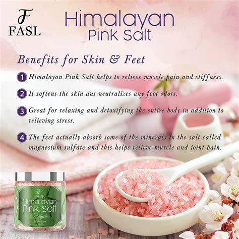 Organic Himalayan Pink Salt Body Soak With Lavender Essential Oils Eucalyptus Scent 12 Oz Jar