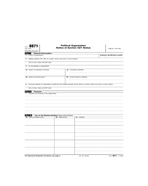 Form 8871 Edit Fill Sign Online Handypdf