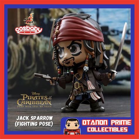 Hot Toys Cosbaby Pirates Of The Caribbean Jack Sparrow Fighting Pose Hobbies Toys Toys