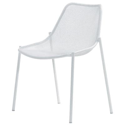 Chaise Empilable Round Emu Blanc Made In Design