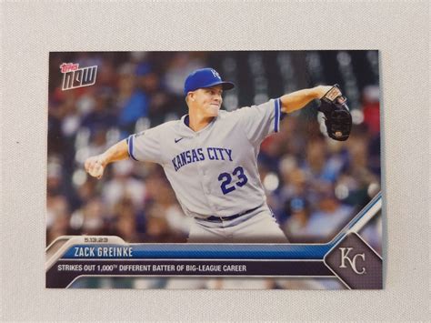 Yahoo オークション topps now Zack Greinke Kansas City Royals 28