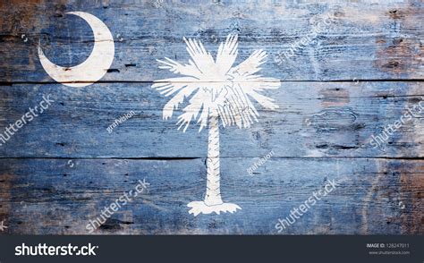 Flag State South Carolina Painted On Stock Photo 128247011 | Shutterstock