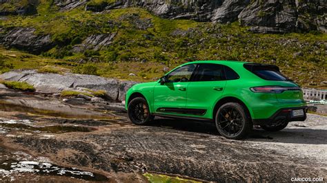 Porsche Macan GTS 2022MY With Sport Package Color Python Green Side