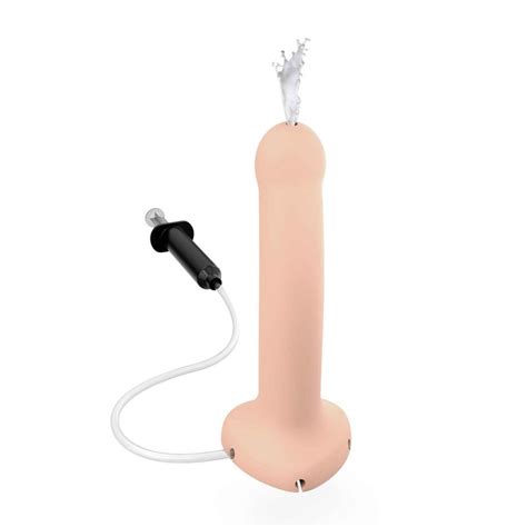 Dildo Doble Densidad Eyaculador Cum Talla L Cm Factor Mujer