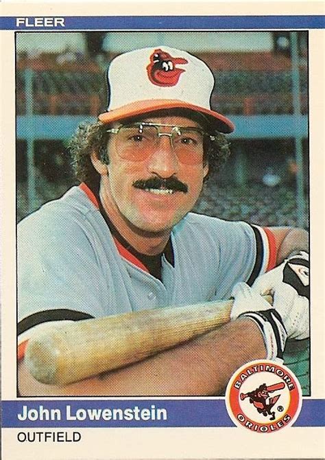 Orioles Card O The Day John Lowenstein Fleer